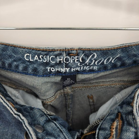 Tommy Hilfiger Hope Boot Bootcut Jeans 8 S Medium Wash Classic Denim Blue Cotton - Picture 2 of 9